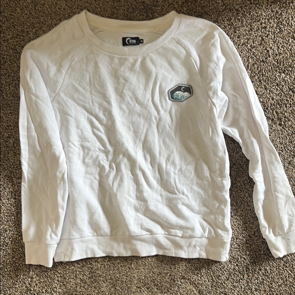 White Crew Neck Sweatshirt